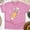 Azalea, variant on Cute Pencil with Pink Bow Teacher Shirt – Star Print Design, White, Size S