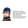 thumbnail image 2 of Girls Hat Neck Warmer 2Pcs/Set Cold Resistant Knitted Simple Windproof Winter Girls Boys Beanie Cap Scarf Kit, 2 of 4