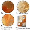 thumbnail image 3 of Designart "Surging In Golden Orange" Abstract Spirals Floater Framed Wall Art Prints, 3 of 5