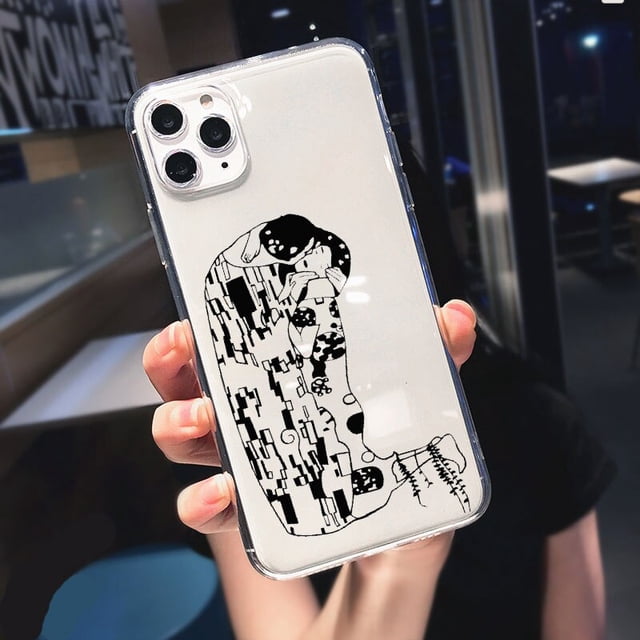 Funda de teléfono divertida de silicona suave para iPhone 14 13 11 Pro Max 12 SE2020 7 8 Plus XR XS Max Funda trasera transparente de lujo Funda Coque Tan Jianjun unisex