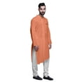thumbnail image 4 of Atasi Solid Kurta Pajama For Men Asymmetric Style Casual Summer Clothing, 4 of 5