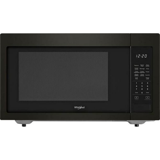 Whirlpool - 1.6 Cu. Ft. Microwave with Sensor Cooking - Black stainless