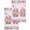 LightPink, variant on Spring Gnomes Kitchen Dish Towels for Drying Dishes Set of 2, Botanical Rose Leaves Black Buffalo Plaid Waffle Weave Microfiber Hand Tea Bathroom Towels Quick Dry & Absorbent Towel 12x12