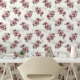 thumbnail image 2 of Ambesonne Vintage Floral Peel & Stick Wallpaper for Home, Bloomed Wild Design, 13"x36", Pale Maroon Pale Sepia, 2 of 5