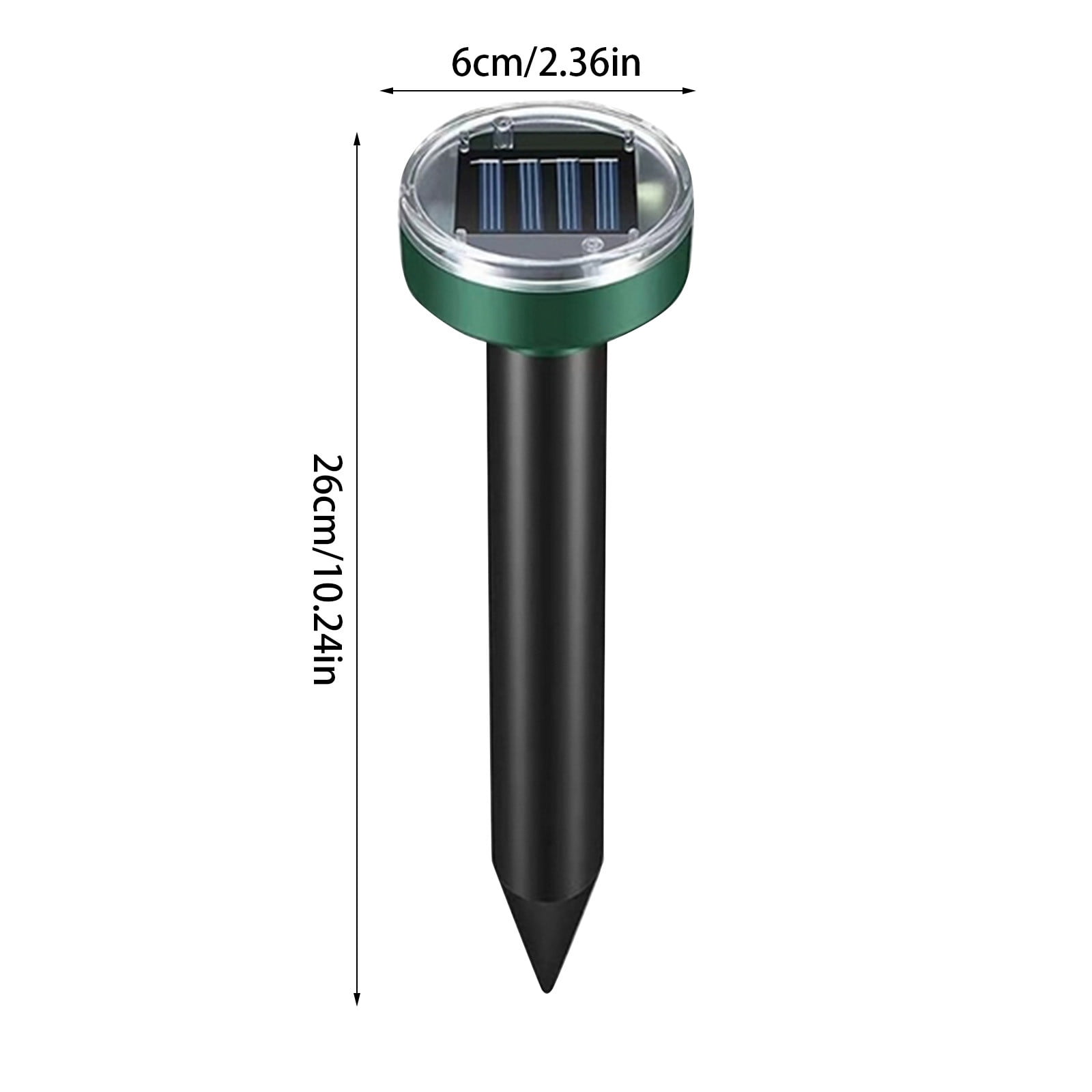 Mole Repellent Solar Powered, Ultrasonic Mole Deterrent Stakes, Sonic Spikes Repeller Snake Groundhog Vole Gopher Squirrel, Rat, Mice, Repellent for Lawns Garden Yard, 8 Pack