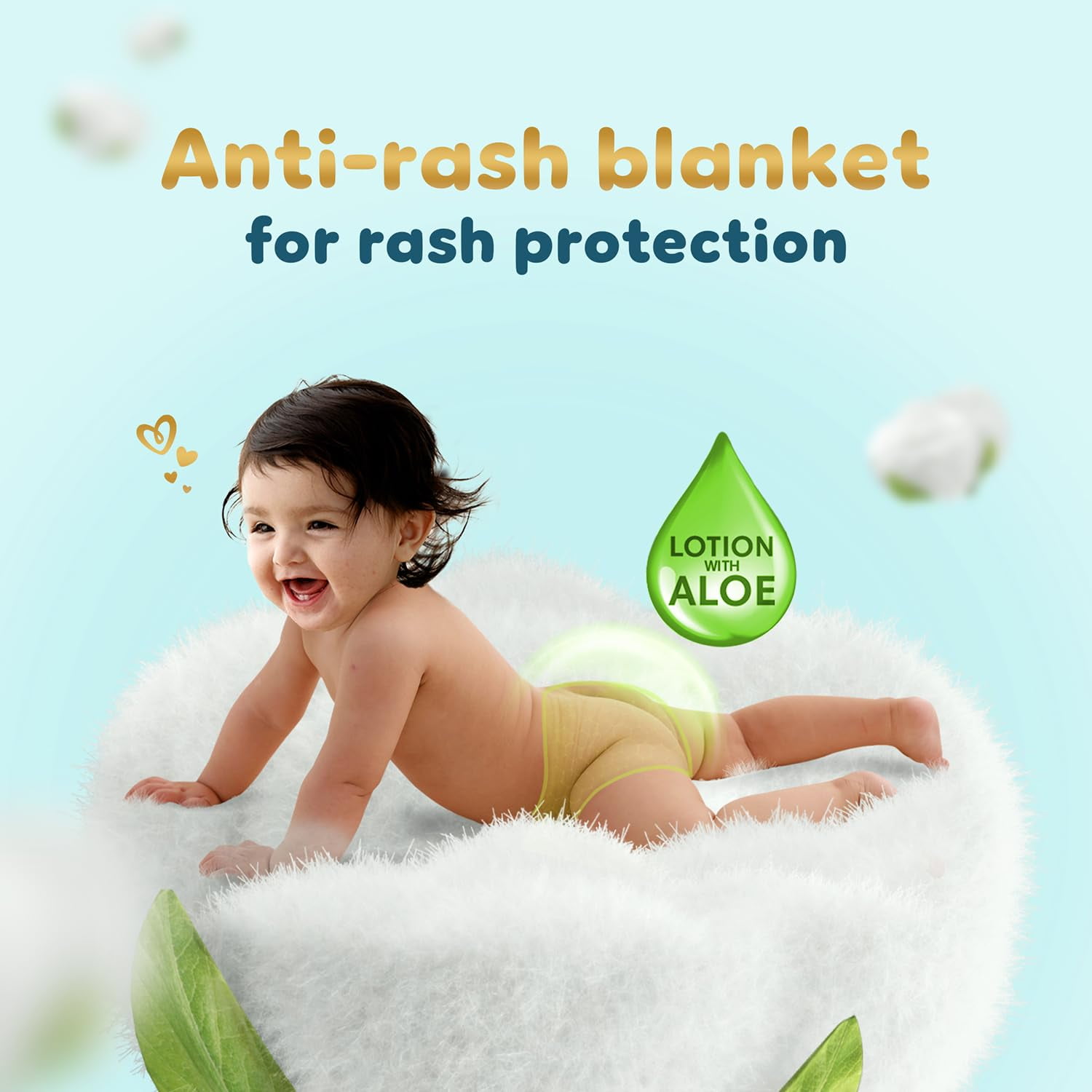 Pampers New Born Baby Diapers Pant Style 70 Count 4-6kg Cottony Softness