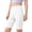 White, variant on Girls Yoga Half Shorts Pants Leggings Solid Color Elastic Mild Sports Outer Wear