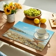 thumbnail image 5 of Placemats Set of 4, Starfish Place Mats Summer Beach Shell Tablemats Washable Placemat Table Decoration for Kitchen Table Dinner Party Home Decor Indoor Outdoor 13x19 Inch, 5 of 9