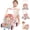 Pink, variant on 2 in 1 Wooden Baby Walker and Activity Center for Girls Boys Sit-to-Stand Learning Toy Kids Montessori Educational Push Toys with Music Detachable Busy Keyboard for Toddlers Pink