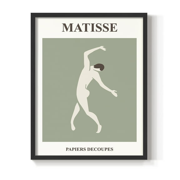 Matisse CXII Framed Print in Black Solid Wood 8 x 10 Framed Print