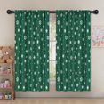 thumbnail image 5 of Blackout Kids Curtains,Green Christmas Snowflake Pattern Childrens Insulated Curtains Set Of 2,Bedroom Essentials,Toddler Room Decor 52"x63", 5 of 5