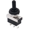 thumbnail image 1 of Baomain Car Toggle Switch SPDT Latching (Maintained) ON-Off-ON 3 Pin 3 Position 12V 25A with Waterproof Cover for Auto, 1 of 5