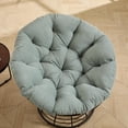 thumbnail image 4 of 36'' Swivel Papasan Chair with Cushion, Outdoor Indoor Rattan Reading Chair, 360° Round Lounge Chair with PE Wicker Frame, Cozy Bowl Accent Chair for Patio Porch Garden Deck Poolside, 4 of 9