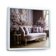 thumbnail image 2 of Designart "Gilded Accents On The Lilac Couch I" Lilacs Floater Framed Wall Decor, 2 of 5