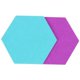 thumbnail image 4 of Juego de 6 tablones de anuncios hexagonales de fieltro Autoadhesivos, Adhesivos para notas fotográficas Tableros de pared de espuma de colores decorativos con 6 chinchetas 5,5 x 5 x 0,2 pulgadas, 4 of 5