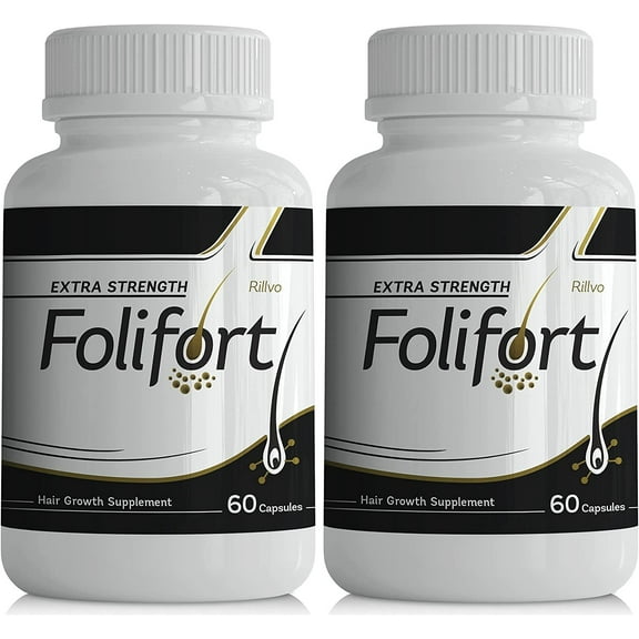 2 Pack Folifort Hair Growth 120 Capsules