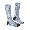 thumbnail image 3 of Picia Women Crew Soft Moisture-wicking Socks Seaside Primary Color Pattern Design Cotton Socks, One Size fit All, 3 of 9