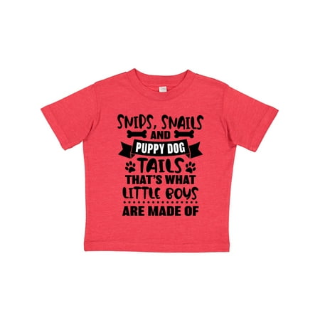 

Inktastic Snips Snails and Puppy Dog Tails That s What Little Boys Gift Toddler Boy Girl T-Shirt