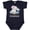 Navy Blue, variant on Inktastic My Great Grandma Loves Me to the Moon and Back Elephant Boys or Girls Baby Bodysuit