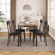 thumbnail image 2 of Yeshouse Mesa de cocina con sillas, mesa de comedor para 4, mesa de comedor Rectangular de Metal y madera con 4 sillas tapizadas, 2 of 7