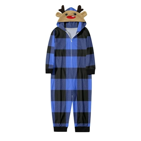 

TAIAOJING Family Christmas Pajamas Matching Sets Kids Kids Merry Family Hoodie Pretty Print Kids Jumpsuit Sets