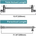 thumbnail image 2 of Adjustable Shower Head Extension Arm 12.6 Inch Brass Shower Arm Extension Hardware Fitting, 2 of 5