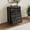 Black, variant on EastVita Fluted Dresser for Bedroom 42.9 Tall 5-Drawer Living Room Hallway Entryway Green