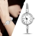 thumbnail image 3 of Round Watch, Bracelet Watch Wrist Watch Women Watch Female Analog Alloy Strap Open 4Colors  For Gift For Students For Friends For Girl, 3 of 8