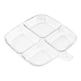 thumbnail image 2 of Siruishop Pot de Service Divisé Assiette de Fruits Secs pour Fête d'Anniversaire Mariages Restaurant Transparent, 2 of 8