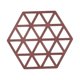 thumbnail image 5 of Posavasos hexagonal multiusos resistente al calor para cocina, tapetes para tazones y platos. Triángulo rojo oscuro, 5 of 9