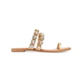 thumbnail image 3 of Thalia Sodi Womens Joya Faux Leather Rhinestone Thong Sandals, 3 of 3
