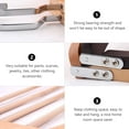 thumbnail image 2 of HINTRMENT Wooden Hanger Multi Layer Hangers For Pants 1Pack 15X14X0.5In, 2 of 6