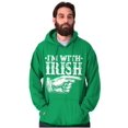 thumbnail image 3 of St Patricks Day I'm With Irish Hoodie Sweatshirt Women Men Brisco Brands S, 3 of 6