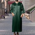 thumbnail image 2 of PMVFHDE mens shirts Arab Middle Loose Fit Long Robe for Casual Everyday Wear, 2 of 9