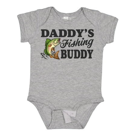 

Inktastic Daddy s Fishing Buddy Boys Baby Bodysuit