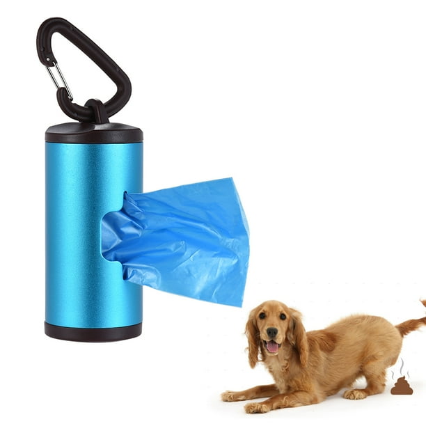 Colorful Pet Poop Holder Dog Waste Dispenser Aluminum Tube Includes