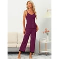 thumbnail image 2 of DARING DIVA Women's Soft Modal Sleeveless Pajama Sets XL Dark Red, 2 of 6