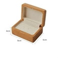 thumbnail image 3 of Black Walnut Wood Jewelry Box Wedding Ring Box Earring Rings Box Jewelry Organizer Box, 3 of 5