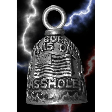 - guardian try burning this a*****e us flag motorcycle biker luck gremlin riding bell or key ring