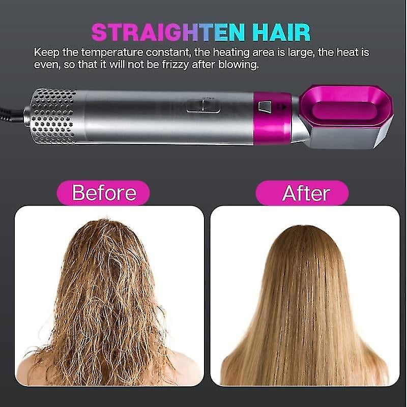5 In 1 Hair Blow Dryer Hair Dryer Hot Air Brush Styler Negative Ion Hair Straightener Volumizer Hair Curler Hot Air Wrap Comb Brush Walmart