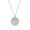 Steel, variant on Round Stainless Steel Horus Eye Cross Pendant Necklace For Women