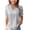 Grey, variant on GiLiling Girls Linen Shirt Puff Short Sleeve Lace V Neck Blouse Summer Elegant Oversized Lightweight Top for Tween Teens (Pink, 7-8 Years)