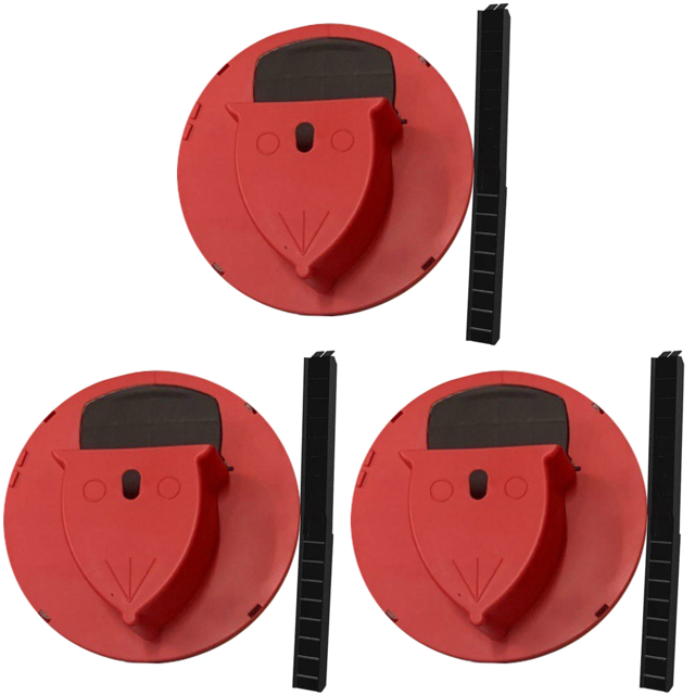 Cubierta para Trampas Ratas Y Ratones PP Desmontable Garaje Patio Gallinero () Rojo