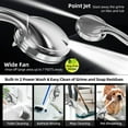 thumbnail image 6 of Scootworks Shower Head, Detachable Shower Head with Handheld, 10-Mode Luxury Handheld Shower Head for Bath, High Pressure Shower Heads with Hose 59 inch Stainless Steel and Adjustable Bracket, 6 of 13