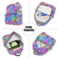 thumbnail image 5 of FORMRS Mini Backpack Purse for Women Quilted Travel Daypack Casual Shoulder Bag, Vibrant Geometric Pattern, 5 of 7