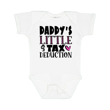 

Inktastic Daddy s Little Tax Deduction Pink Hearts Gift Baby Boy or Baby Girl Bodysuit