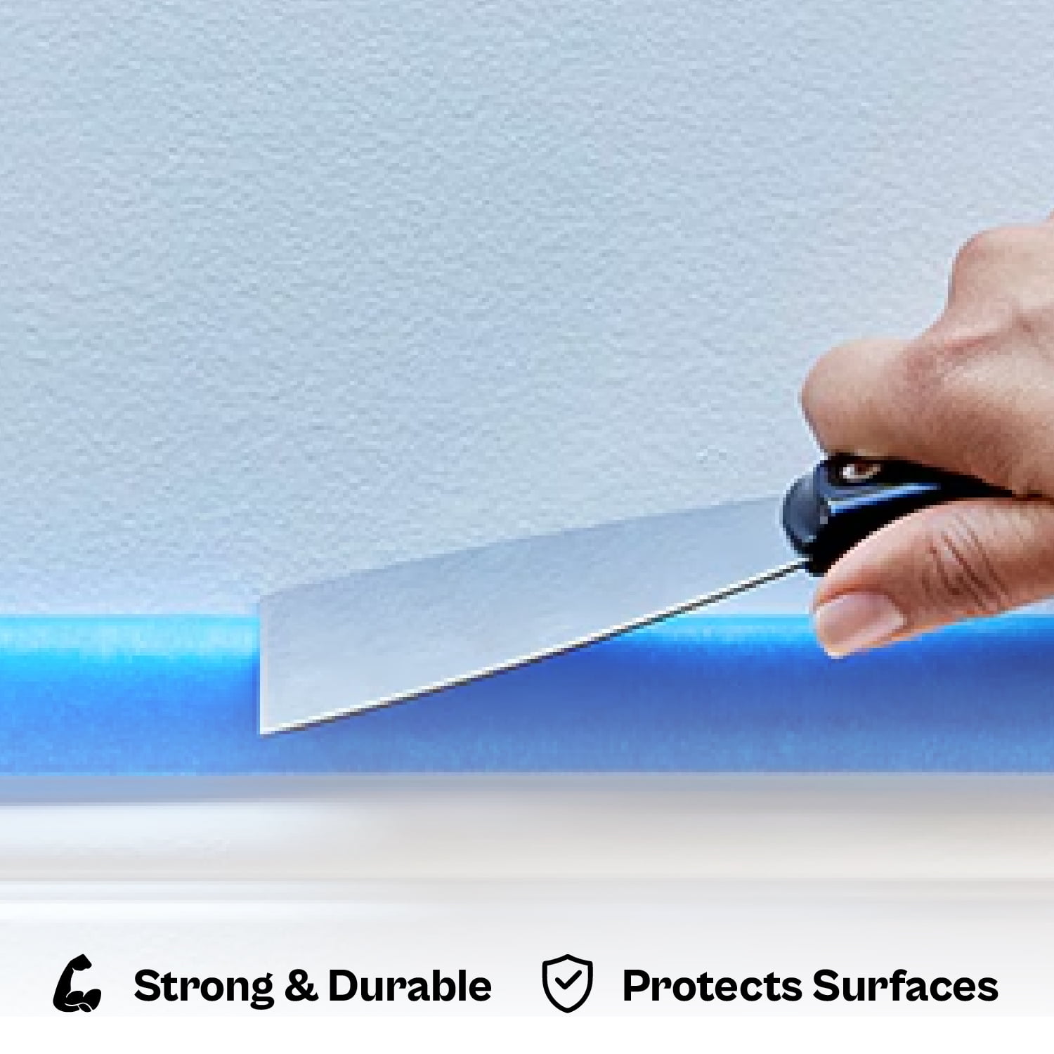 Shield Tape Professional Grade Multi-Purpose Adhesive Painter's Tape, Blue, 2 Inch x 60 Yards, 24/Case
