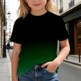 thumbnail image 7 of LRen Boys White T Shirt Boy Gradient Color Print Short Sleeve Tshirts Kids Summer Crew Neck Shirt Loose Summer Tops Tees, 7 of 7
