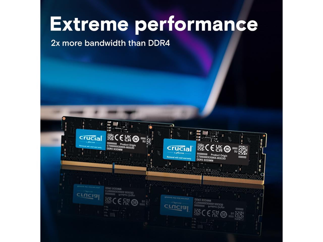 Crucial 64GB 262-Pin DDR5 SO-DIMM DDR5 5600 (PC5 44800) Laptop 