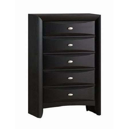 - Gymax Modern 5 Piece Bedroom Furniture Set Bed Dresser Mirror Chest Night Stands